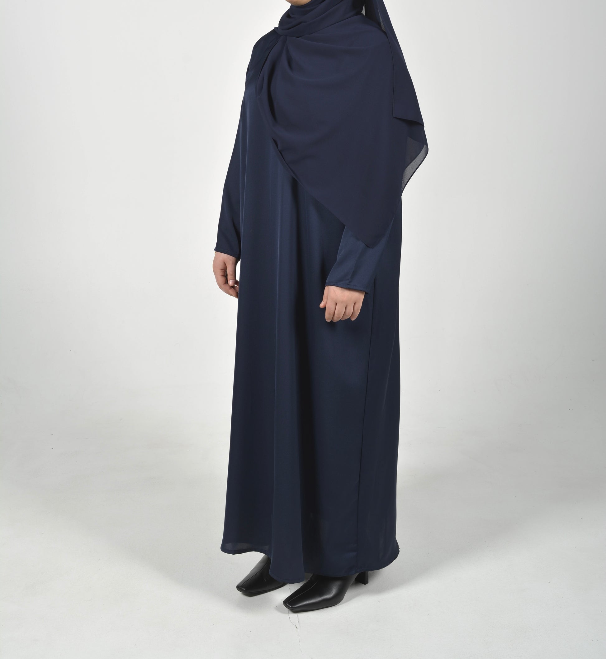 Chequered Abaya Jacket & Inner Dress